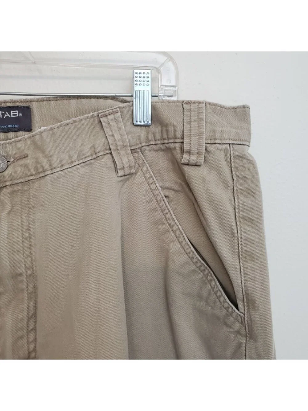 Levi's 90's Silvertab khaki colored cargo shorts